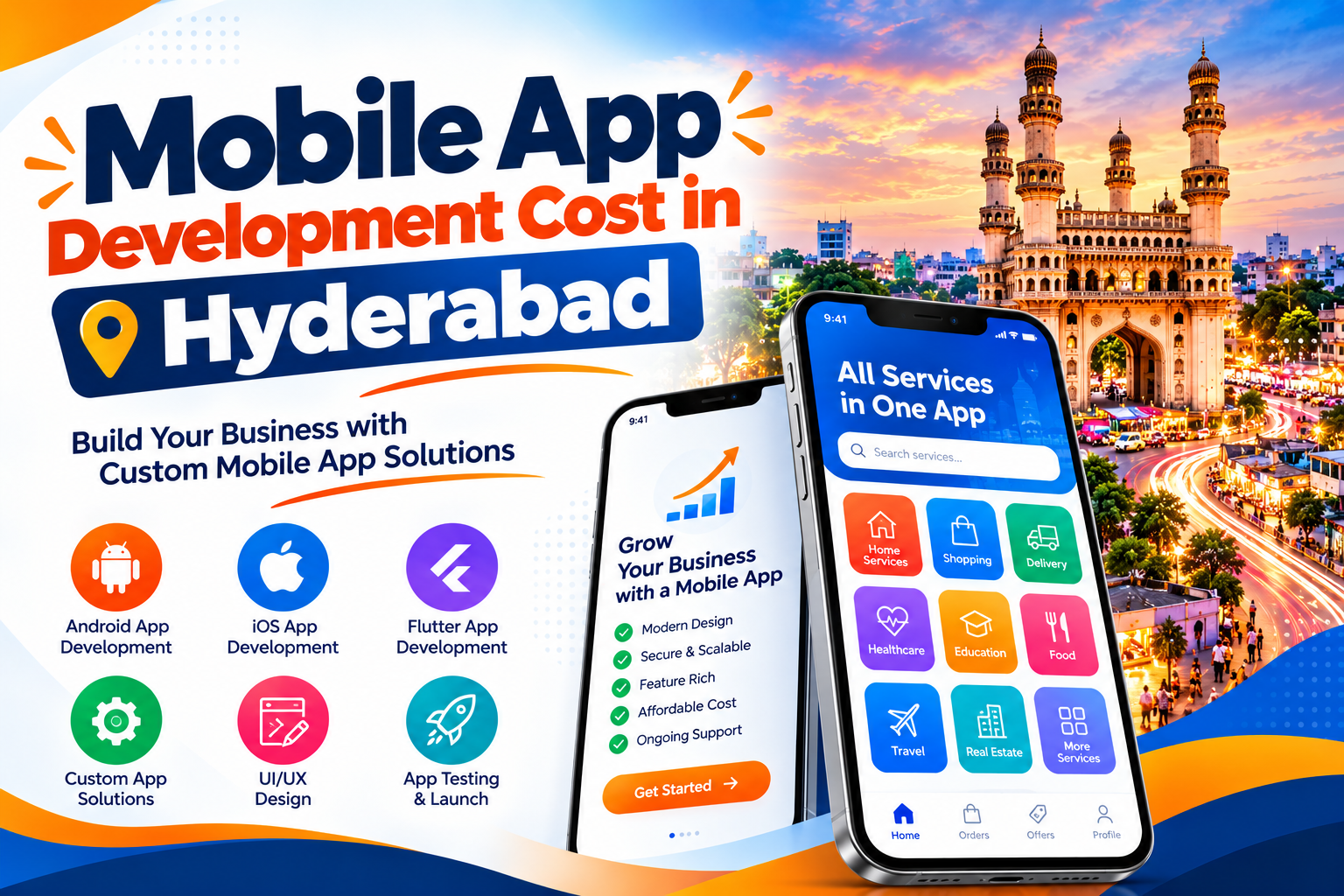 Mobile app development cost in Hyderabad, Royal IT Park