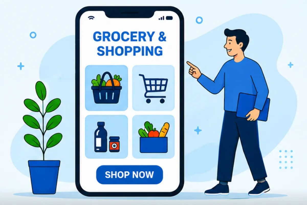 Grocery shopping cart app